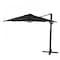 California Umbrella 8.5' Bronze Aluminum Cantilever Patio Umbrella, Sunbrella Black 194061337875 - alternate 1